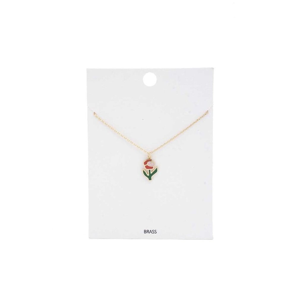Flower Charm Necklace